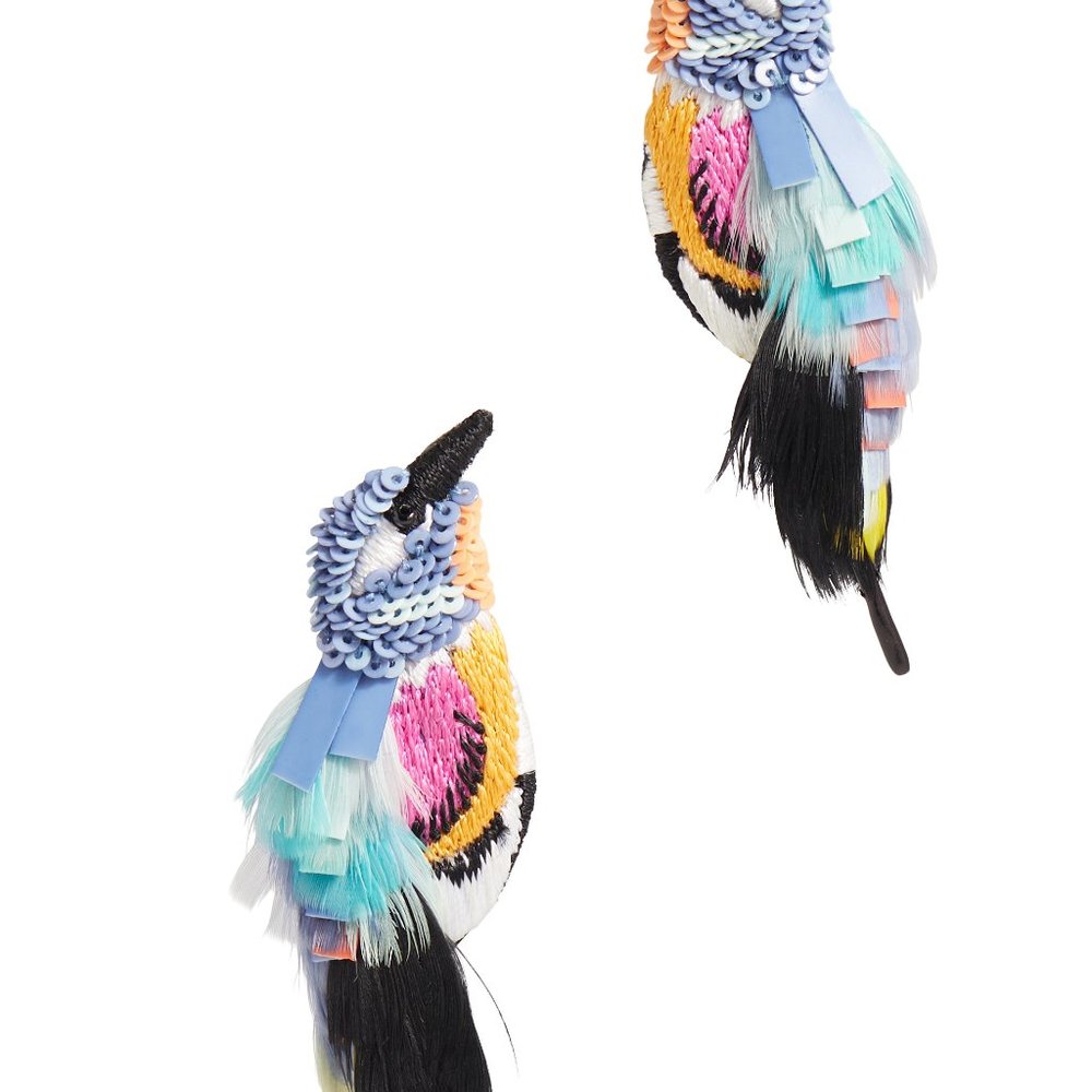 Mignonne Gavigan BLUE PINK HUMMINGBIRD EARRINGS in Multicolored - Picture 2 of 3